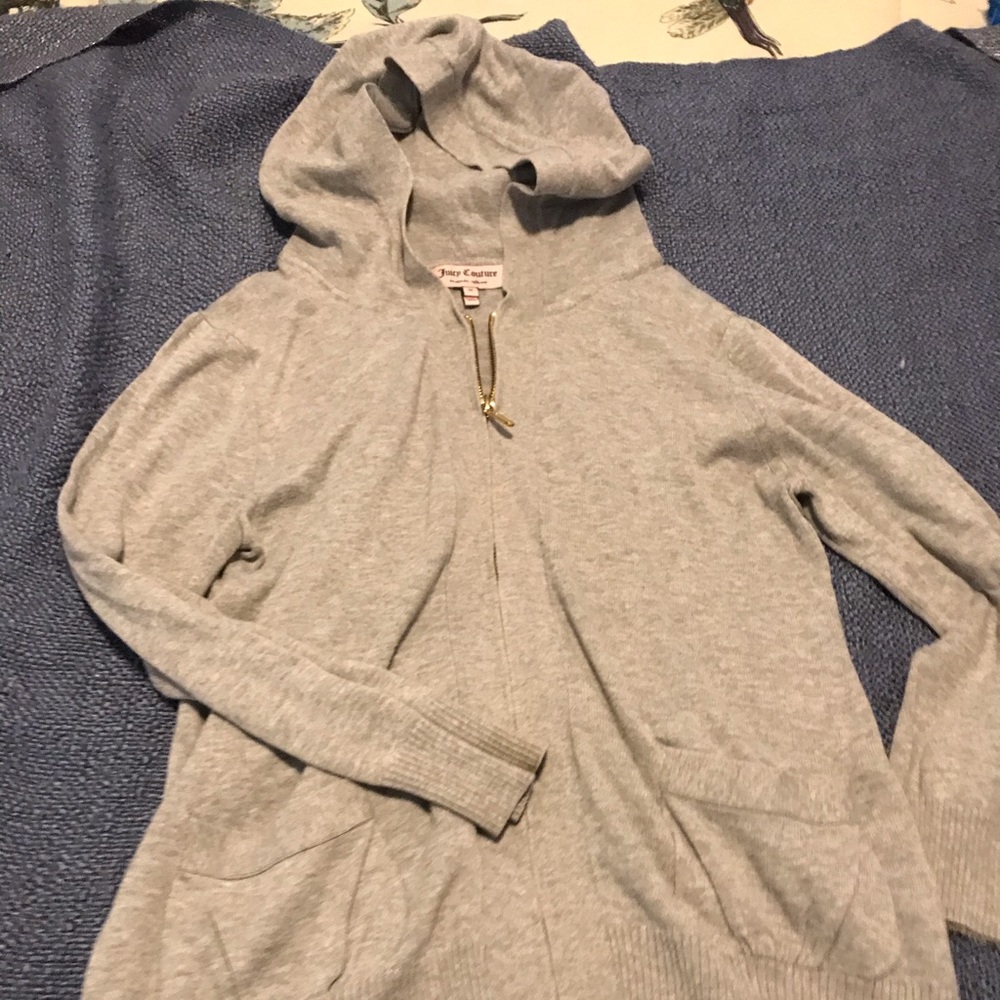 Juicy Couture zip up hooded cardigan